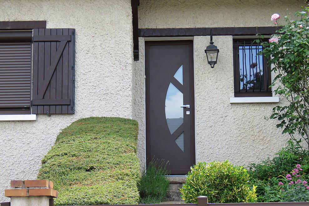 Porte d'entrée Aluminium Contemporaine ligne Vague
