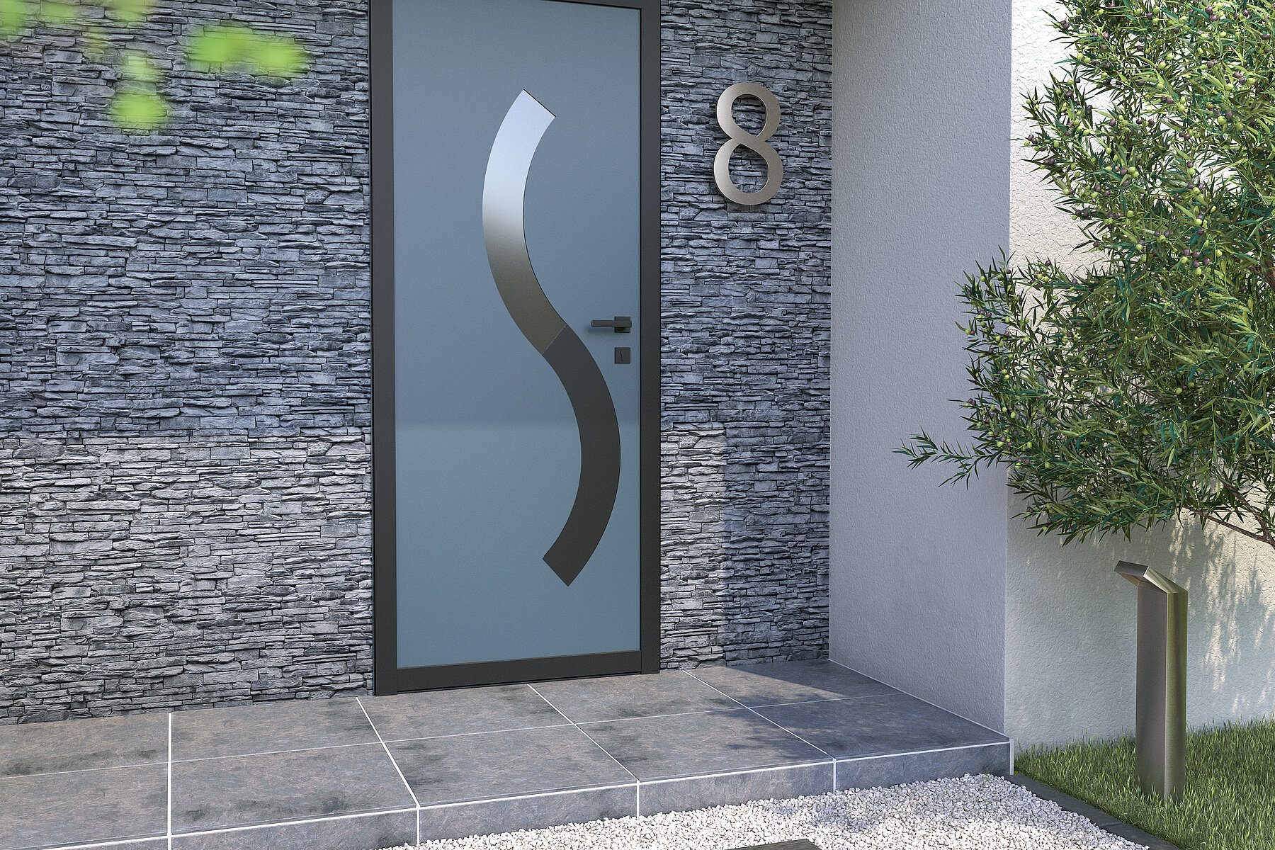 Vignette Porte d'entrée Aluminium Contemporaine ligne Exclusivités