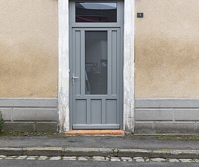 Porte d'entrée vu d'extérieure