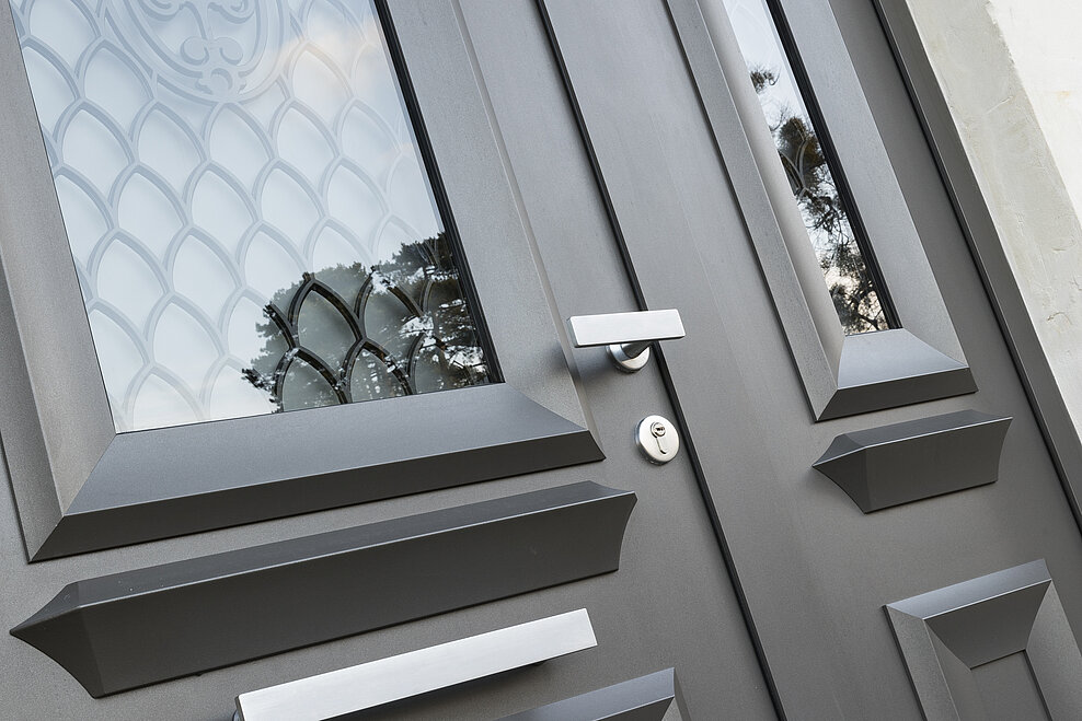 Porte d'entrée Aluminium Néo Classique ligne Diva
