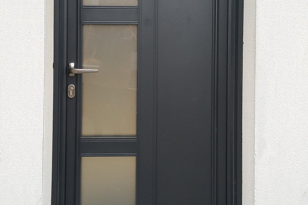 Porte d'entrée PVC Créative contemporaine ligne Graphik