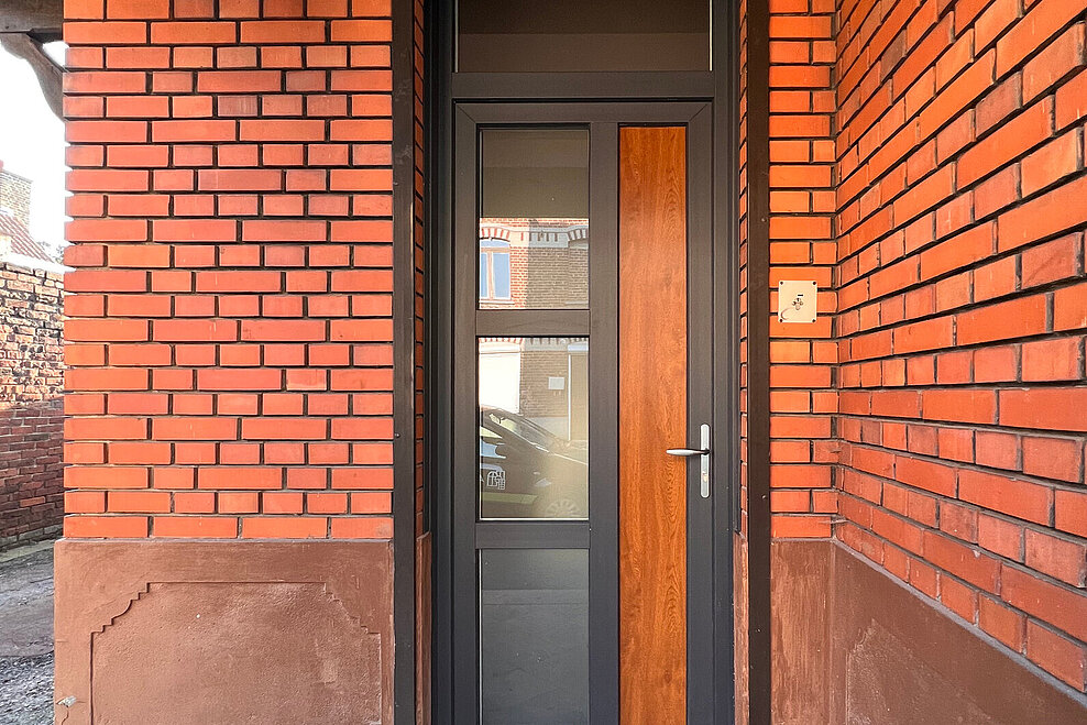Porte d'entrée PVC Créative contemporaine ligne Graphik