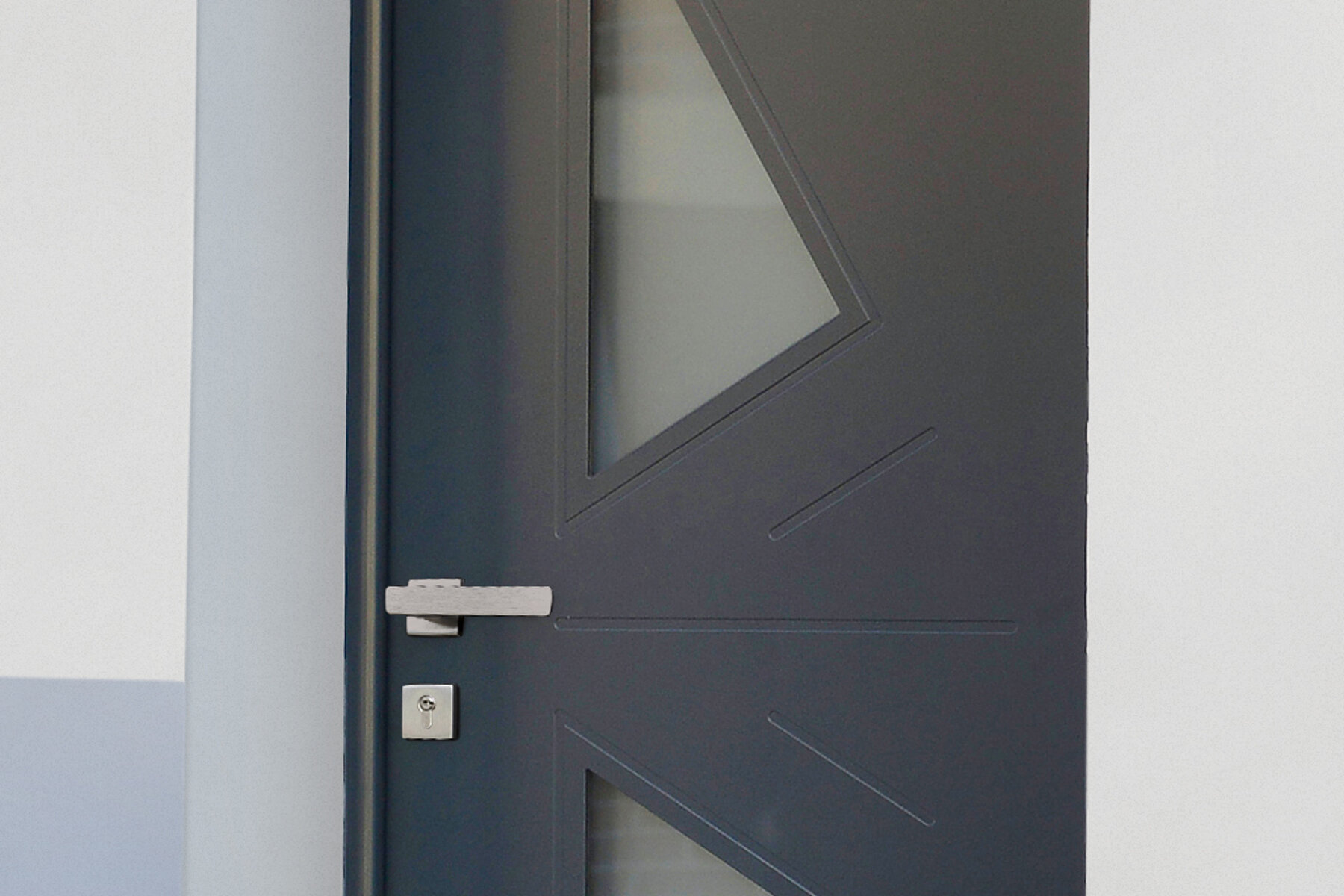 Vignette Porte d'entrée PVC Contemporaine ligne Géométrique