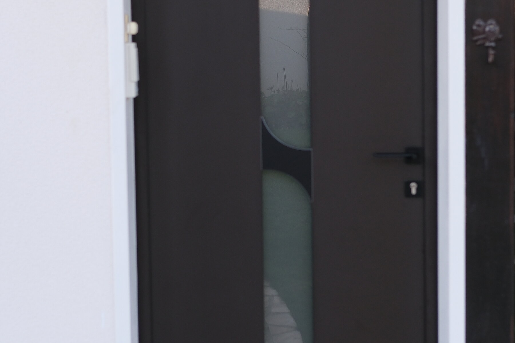 Vignette Porte d'entrée Aluminium Cadre Noir ligne Concept
