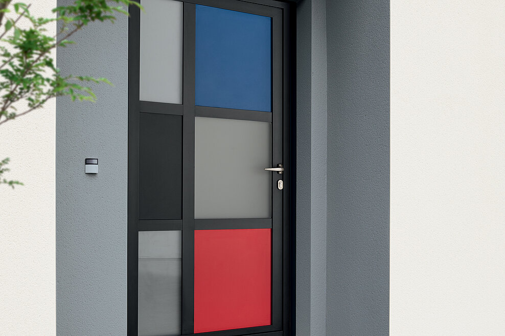 Porte d'entrée Bois Créative contemporaine ligne Graphik