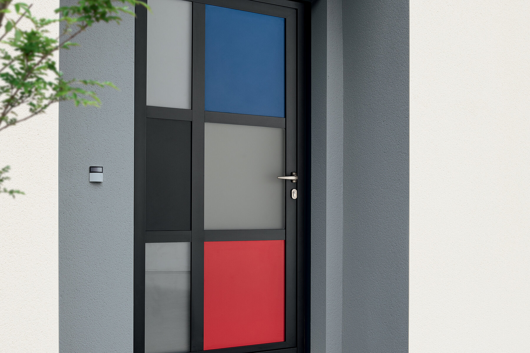 Vignette Porte d'entrée Bois Créative contemporaine ligne Graphik