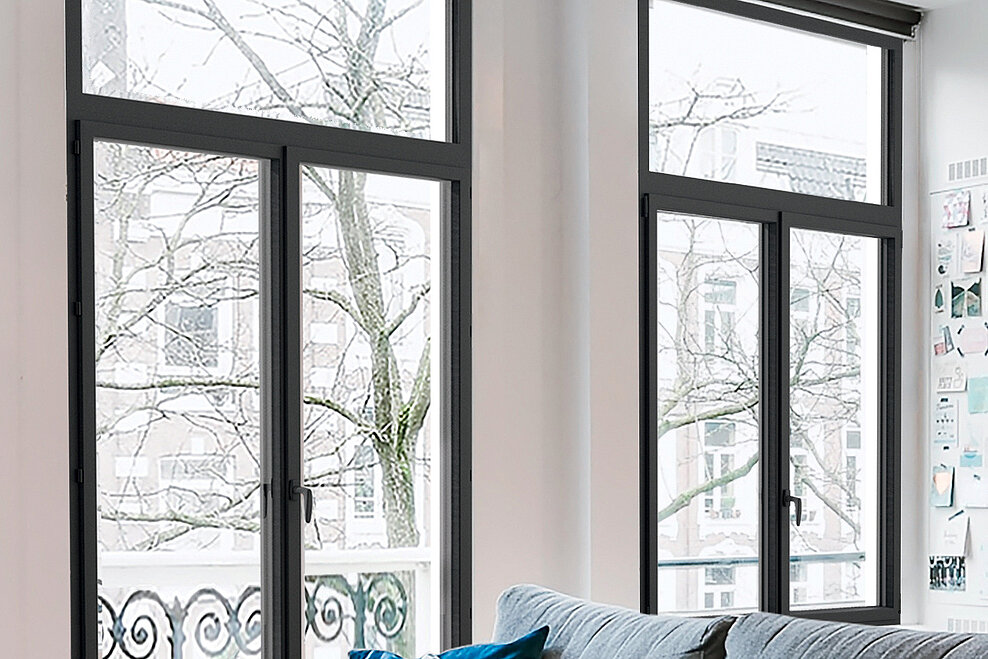 Porte-fenêtre PVC RéférenS 76 mm Contemporain