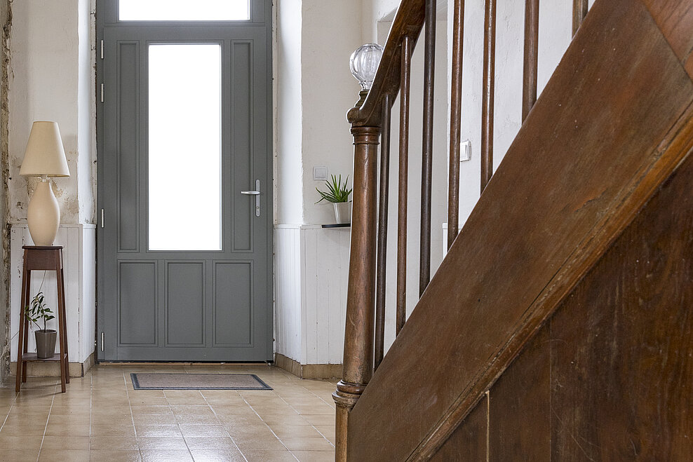 Porte d'entrée PVC Créative classique ligne Tiers