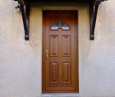 porte d'entrée couleur bois