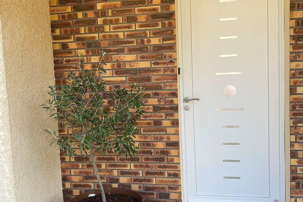 Porte d'entrée PVC Contemporaine ligne Hublot