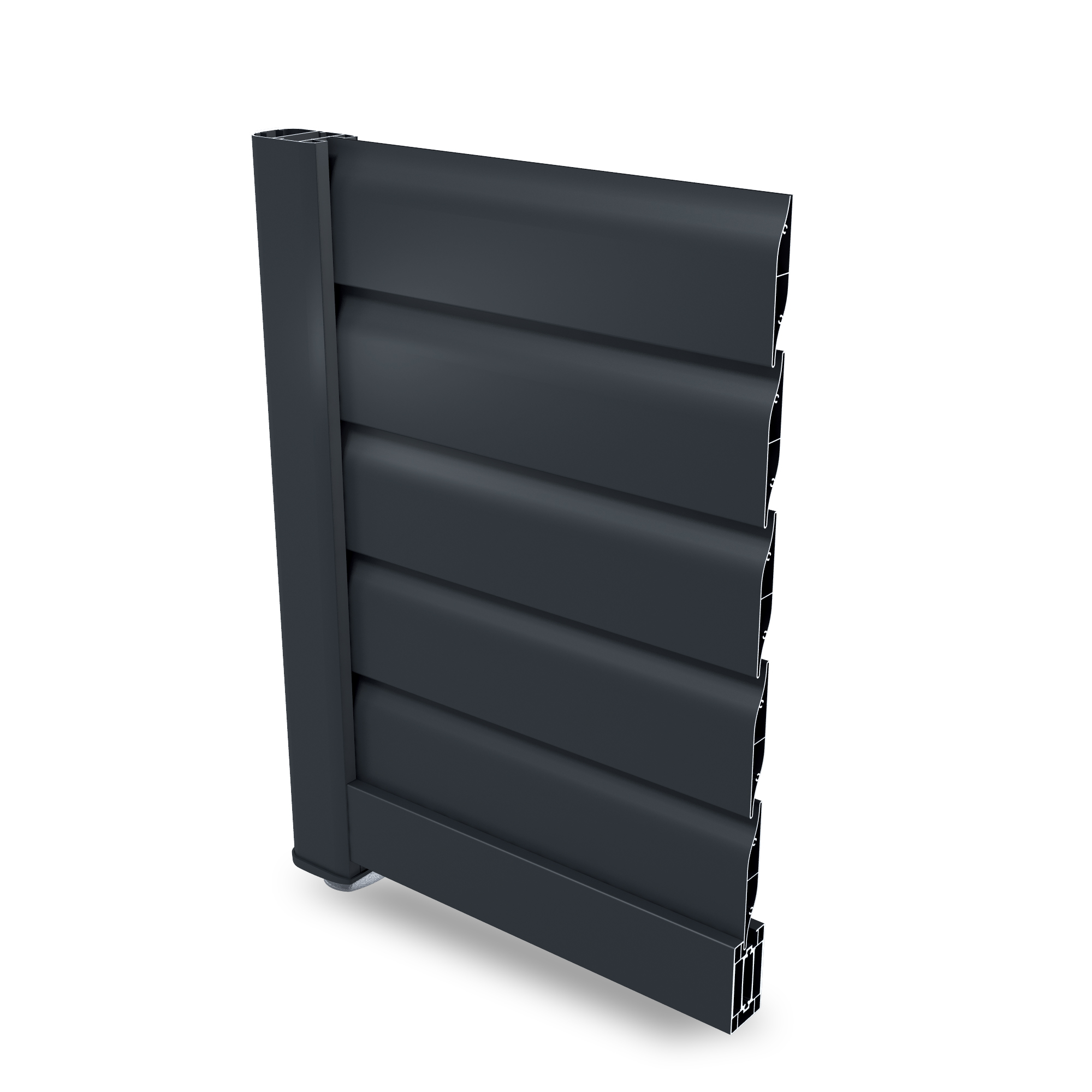 ANGLE PORTAIL ALUMINIUM CONTEMPORAIN