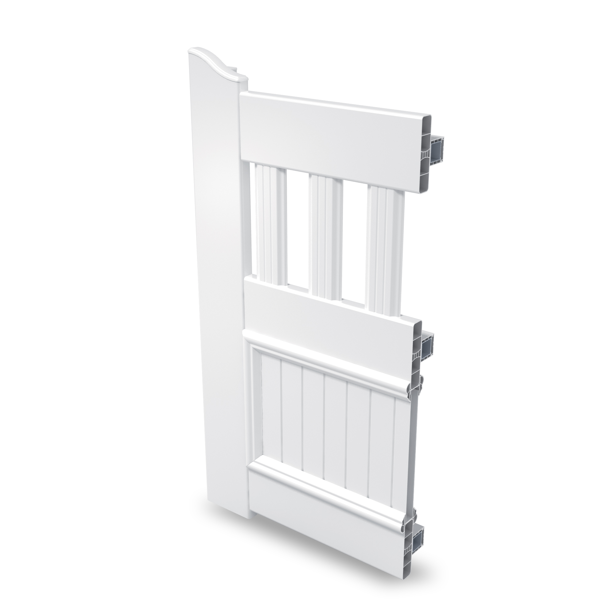 angle portail pvc classique